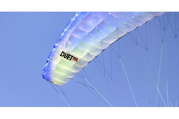Davinci's new tandem paraglider, the DUET PRO, is designed for the professional pilot without sacrificing performance.