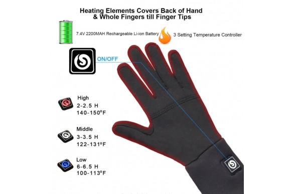 Lite and NE Savior Heated Gloves