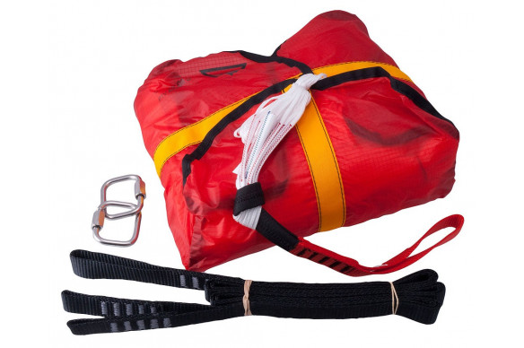 Folding PDA-type parachute